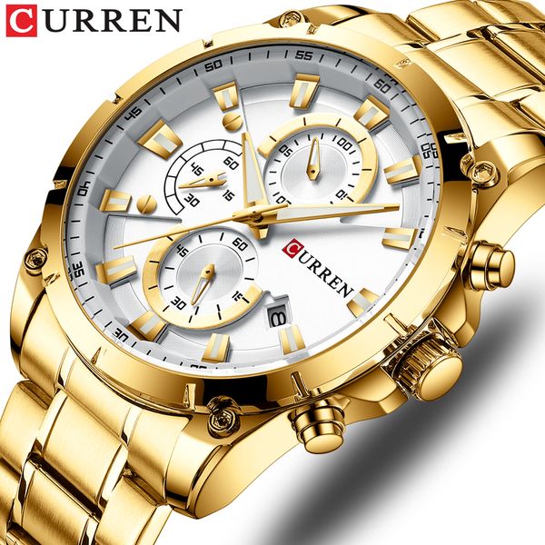 gold watches mens luxury brand curren quartz wristwatch fashion sport and causal business watch male clock reloj hombres, Slivery;brown
gold watches mens luxury brand curren quartz wristwatch fashion sport and causal business watch male clock reloj hombres, Slivery;brown
