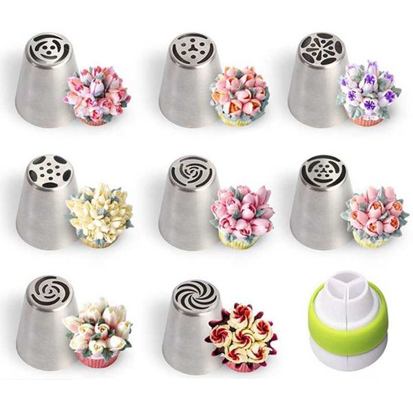 1 set cake decorating mount mouth russian piping tips lace mold torch cake decoration stainless steel kitchen baking pastry tool
1 set cake decorating mount mouth russian piping tips lace mold torch cake decoration stainless steel kitchen baking pastry tool