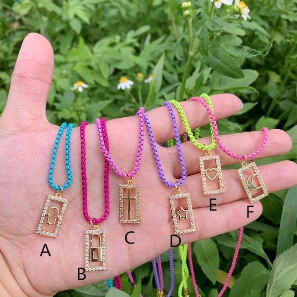 pendant necklaces bulk necklace jewelry wholesale cz micro pave copper gold plated hollow out square cross/heart shape enamel rainbow box ch, Silver
pendant necklaces bulk necklace jewelry wholesale cz micro pave copper gold plated hollow out square cross/heart shape enamel rainbow box ch, Silver