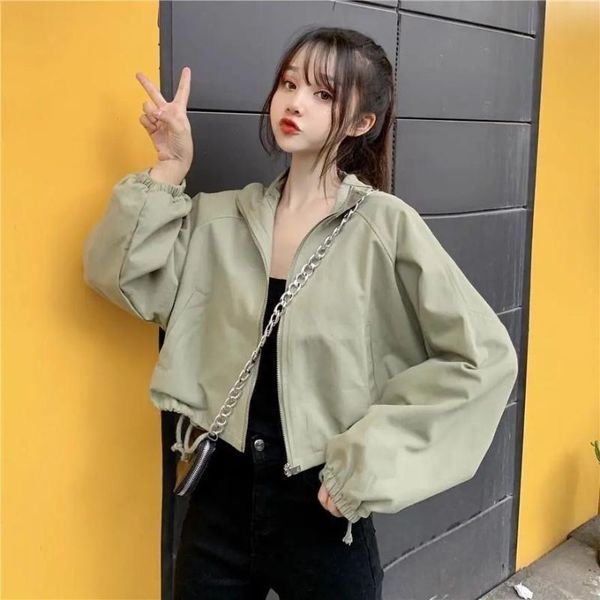 women's jackets casual 2021 fashion net red coat female short student loose bf autumn small baseball jacket, Black;brown
women's jackets casual 2021 fashion net red coat female short student loose bf autumn small baseball jacket, Black;brown