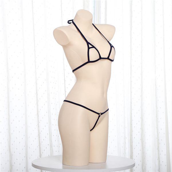 micro bikini 2019 new sling string metal ring triangle lotion hollow thong swimwear women swimsuit biquini bikinis monokini, Black
micro bikini 2019 new sling string metal ring triangle lotion hollow thong swimwear women swimsuit biquini bikinis monokini, Black