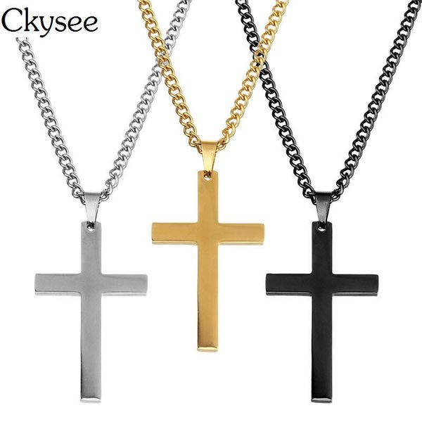 pendant necklaces ckysee 2021 women trendy gold long chain cross fashion 60mm stainless steel collier femme boho jewelry f5903, Silver
pendant necklaces ckysee 2021 women trendy gold long chain cross fashion 60mm stainless steel collier femme boho jewelry f5903, Silver
