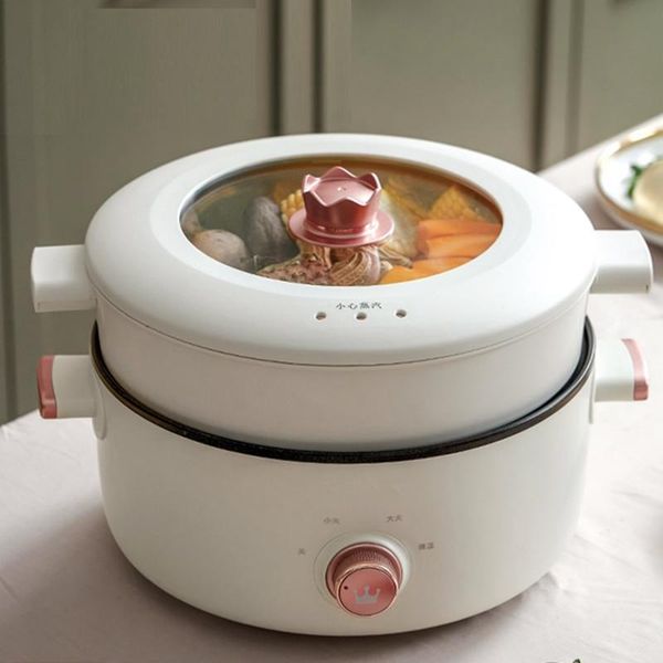 220v 3l electric multi cooker 2 layers non-stick frying pan household electric pot with steamer fast heating
220v 3l electric multi cooker 2 layers non-stick frying pan household electric pot with steamer fast heating