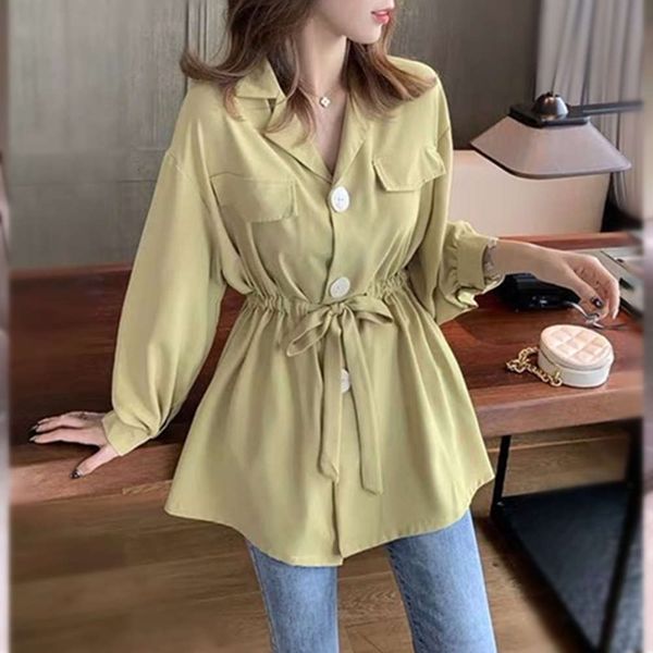 2021spring and autumn new sleeve design chiffon women's middle long waist thin temperament foreign style small shirt, White
2021spring and autumn new sleeve design chiffon women's middle long waist thin temperament foreign style small shirt, White