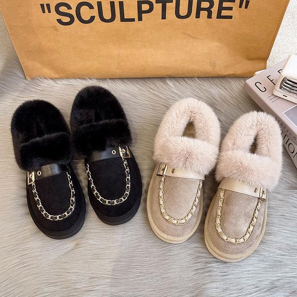 boots 2021 autumn and winter fashion snow female ins tide fairy style temperament metal chain comfortable plush shoes, Black
boots 2021 autumn and winter fashion snow female ins tide fairy style temperament metal chain comfortable plush shoes, Black
