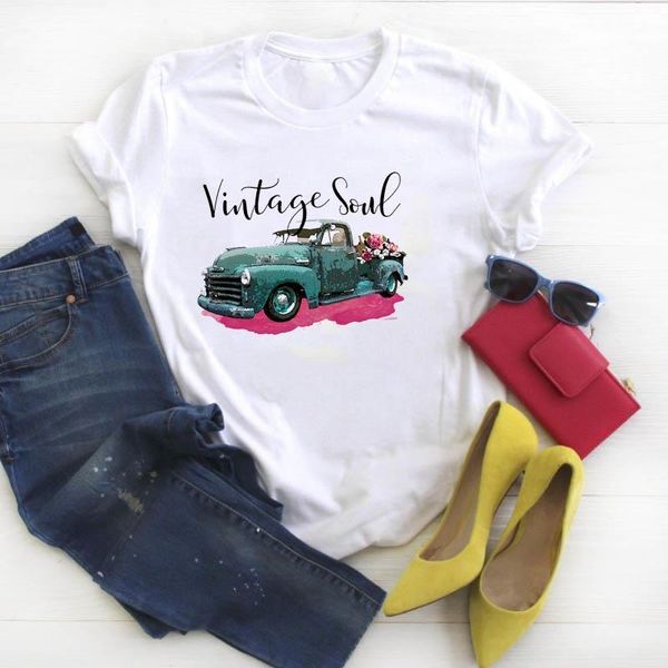 women shirt summer vintage soul summer short sleeve womens clothes graphic printed ladies kawaii tees tshirt female t-shirt, White
women shirt summer vintage soul summer short sleeve womens clothes graphic printed ladies kawaii tees tshirt female t-shirt, White