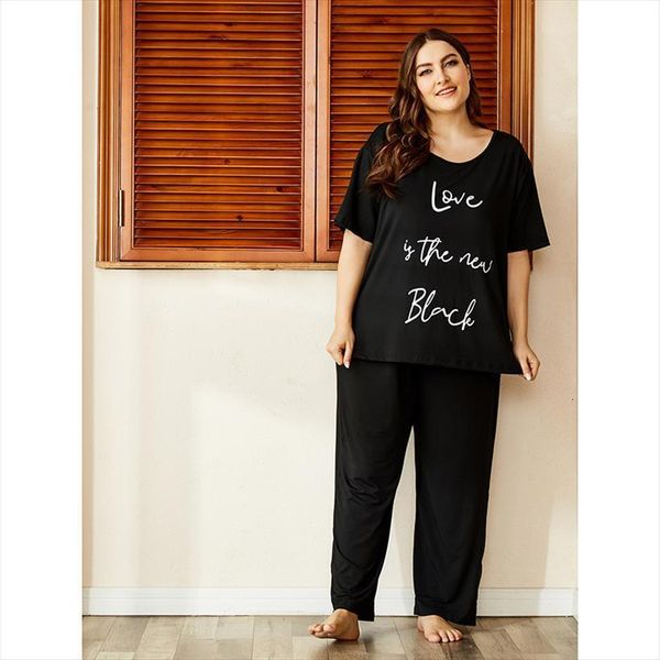 homewear printed short sleeve womens sleepwears large size loose pajamas pajama set pyjamas night gown xl 4xl, Black;red
homewear printed short sleeve womens sleepwears large size loose pajamas pajama set pyjamas night gown xl 4xl, Black;red