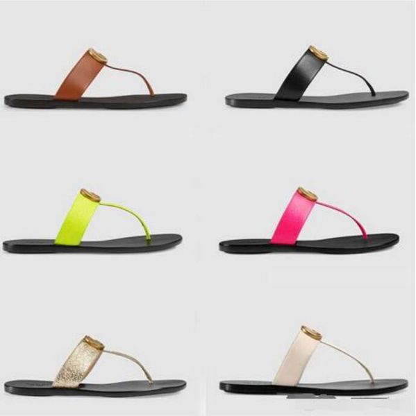 2021 designer slides women flip flops leather women sandal with double metal black white brown slippers summer beach sandals with box us11
2021 designer slides women flip flops leather women sandal with double metal black white brown slippers summer beach sandals with box us11