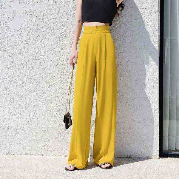 women's pants & capris 2021 arrival spring autumn women button up zipper high waist trousers female chic solid wide leg pleated suit o2, Black;white
women's pants & capris 2021 arrival spring autumn women button up zipper high waist trousers female chic solid wide leg pleated suit o2, Black;white