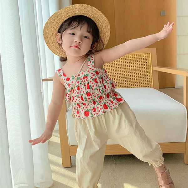 clothing sets kids girls retro style floral and pants optional, White
clothing sets kids girls retro style floral and pants optional, White