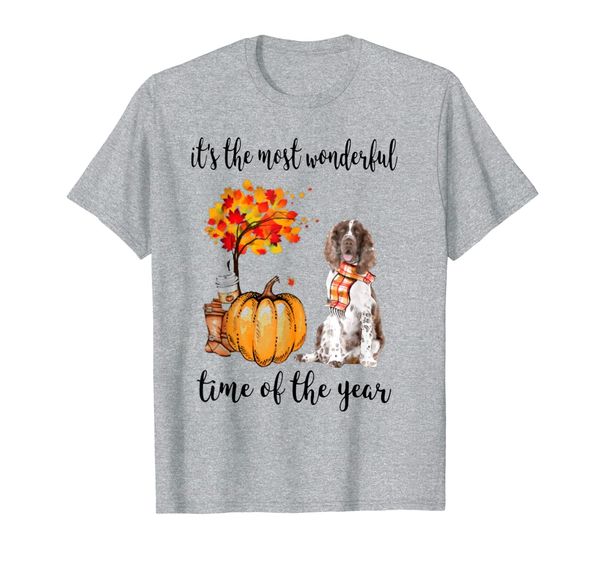 the most wonderful time of the year english springer spaniel t-shirt, White;black
the most wonderful time of the year english springer spaniel t-shirt, White;black