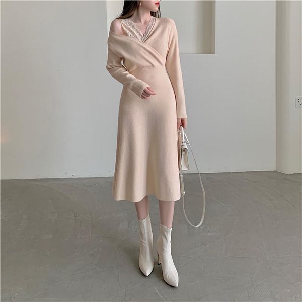 casual dresses hepburn retro milf style knitted lace with waist and thin temperament dress, Black;gray
casual dresses hepburn retro milf style knitted lace with waist and thin temperament dress, Black;gray