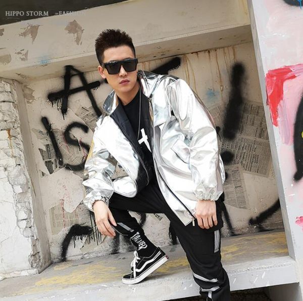 men's fur & faux mens leather jacket singer pu coat men loose jackets hip hop hooded clothes personalized stage street dance rock fashi, Black
men's fur & faux mens leather jacket singer pu coat men loose jackets hip hop hooded clothes personalized stage street dance rock fashi, Black