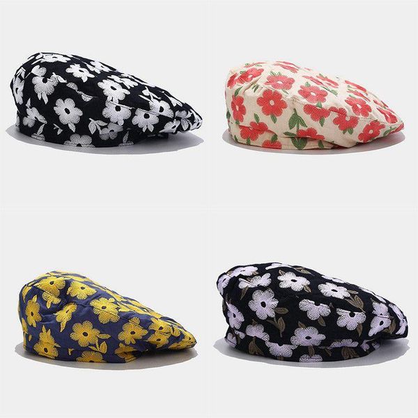 berets fashion flower embroidery fresh small art beret painter outdoor hat, Blue;gray
berets fashion flower embroidery fresh small art beret painter outdoor hat, Blue;gray