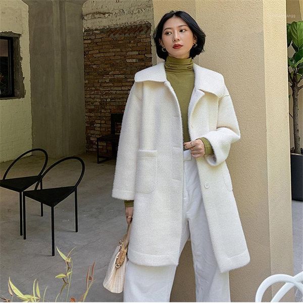 women's jackets hzirip soft chic elegant winter mink-velvet gentle warm sweet all-match street brief office lady long coats, Black;brown
women's jackets hzirip soft chic elegant winter mink-velvet gentle warm sweet all-match street brief office lady long coats, Black;brown
