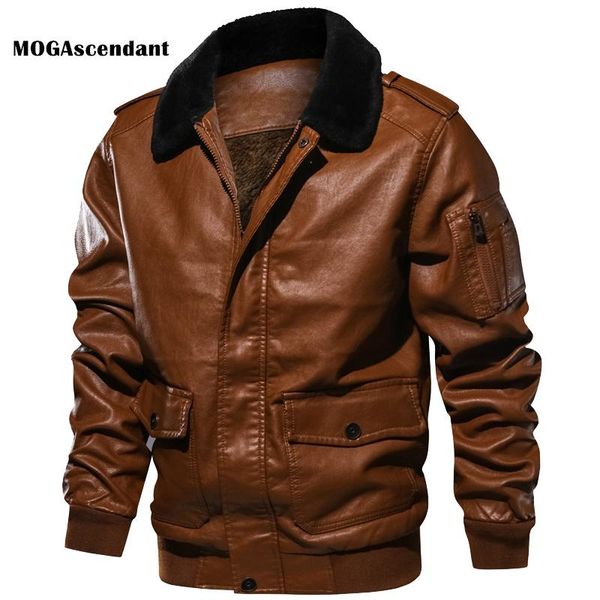 men's fur & faux collar winter pu jacket bomber leather fleece coat warm thick velvet male business motorcycle biker jackets, Black
men's fur & faux collar winter pu jacket bomber leather fleece coat warm thick velvet male business motorcycle biker jackets, Black