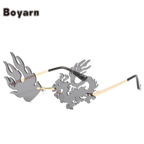 sunglasses boyarn 2021 fashion dragons women men rimless wave sun glasses uv 400 eyewear luxury narrow, White;black
sunglasses boyarn 2021 fashion dragons women men rimless wave sun glasses uv 400 eyewear luxury narrow, White;black