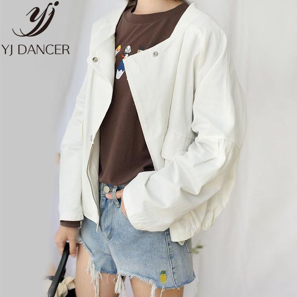 women's jackets 2021 spring autumn plus size fashion women loose vintage solid color baseball uniform denim jacket female coat ljj0145, Black;brown
women's jackets 2021 spring autumn plus size fashion women loose vintage solid color baseball uniform denim jacket female coat ljj0145, Black;brown