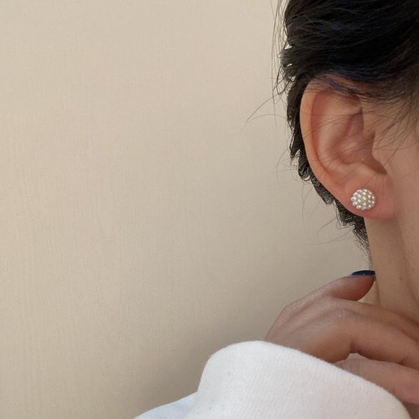 stud korean minimalist pearl ball pierced earrings for women simple geometric earring girls jewelry, Golden;silver
stud korean minimalist pearl ball pierced earrings for women simple geometric earring girls jewelry, Golden;silver