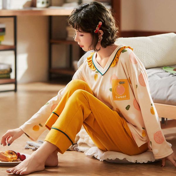 pajamas women spring cotton long sleeve and winter can wear sweet leisure two piece suit women's home clothes autumn, Black;red
pajamas women spring cotton long sleeve and winter can wear sweet leisure two piece suit women's home clothes autumn, Black;red