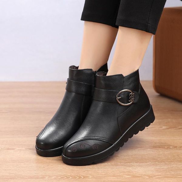 boots fashion style retro female ankle woman round toe increasing platform casual shoes, Black
boots fashion style retro female ankle woman round toe increasing platform casual shoes, Black