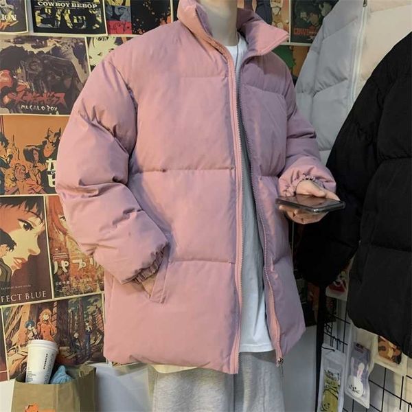 privathinker stand collar warm winter men's parkas solid color men harajuku zipper jacket coats korean man casual parka 211119, Black
privathinker stand collar warm winter men's parkas solid color men harajuku zipper jacket coats korean man casual parka 211119, Black