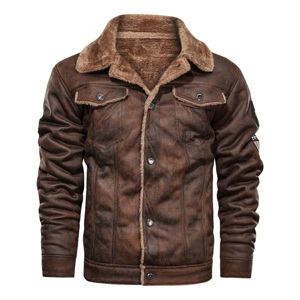 mountainskin winter men's coat fashionsuede fur lapel motorcycle biker jacket warm thick fleece windproof jackets, Black
mountainskin winter men's coat fashionsuede fur lapel motorcycle biker jacket warm thick fleece windproof jackets, Black