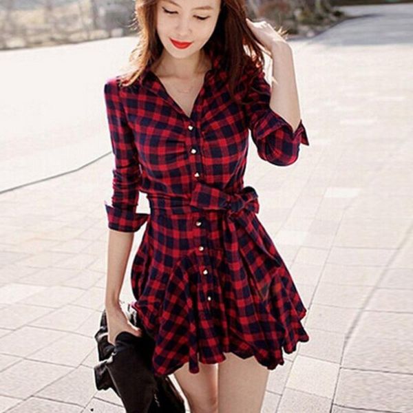 maternity dresses fashion casual women v-neck long sleeve mini dress sashes plaid slim arrival wild girls, White
maternity dresses fashion casual women v-neck long sleeve mini dress sashes plaid slim arrival wild girls, White