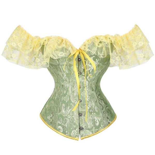 bustiers & corsets vintage overbust floral lace up corselet for women off shoulder sleeve gothic corset renaissance, Black;white
bustiers & corsets vintage overbust floral lace up corselet for women off shoulder sleeve gothic corset renaissance, Black;white