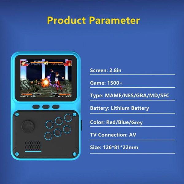 portable game players m30 retro protable 2.8 inch mini handheld console 16 bit built-in 1500
portable game players m30 retro protable 2.8 inch mini handheld console 16 bit built-in 1500