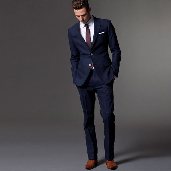 men suit men tuxedo custom made wedding suits for men tailored light navy blue mens suits with pants costume sur mesure homme, Black
men suit men tuxedo custom made wedding suits for men tailored light navy blue mens suits with pants costume sur mesure homme, Black