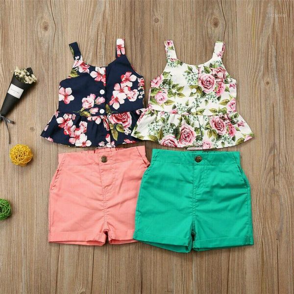 clothing sets pretty kids baby girl clothes summer floral ruffled strap vest solid shorts 2pcs boho child beach 1-6y1, White
clothing sets pretty kids baby girl clothes summer floral ruffled strap vest solid shorts 2pcs boho child beach 1-6y1, White