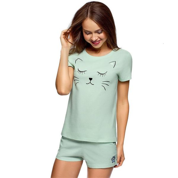 summer new arrival 2020 cute pajamas for women sleepwear short sleeve pajama set cotton two piece pjs, Black;red
summer new arrival 2020 cute pajamas for women sleepwear short sleeve pajama set cotton two piece pjs, Black;red