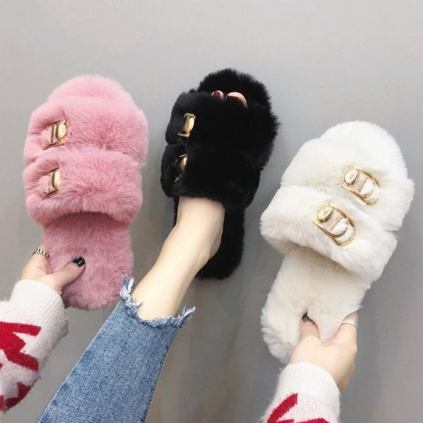 slippers clear stock good quality girl vivid faux fur shoes flat bottom imination buckle small white lazy flats, Black
slippers clear stock good quality girl vivid faux fur shoes flat bottom imination buckle small white lazy flats, Black