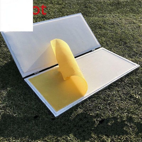 hooks & rails hand pressure beeswax foundation sheet making machine wax comb embosser mill for china /italian bee 41.5*19.5cm