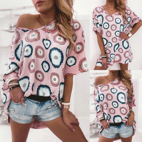 women's blouses & shirts 2021 summer off one shoulder women loose shirt casual short sleeve print female vintage o-neck tee, White
women's blouses & shirts 2021 summer off one shoulder women loose shirt casual short sleeve print female vintage o-neck tee, White