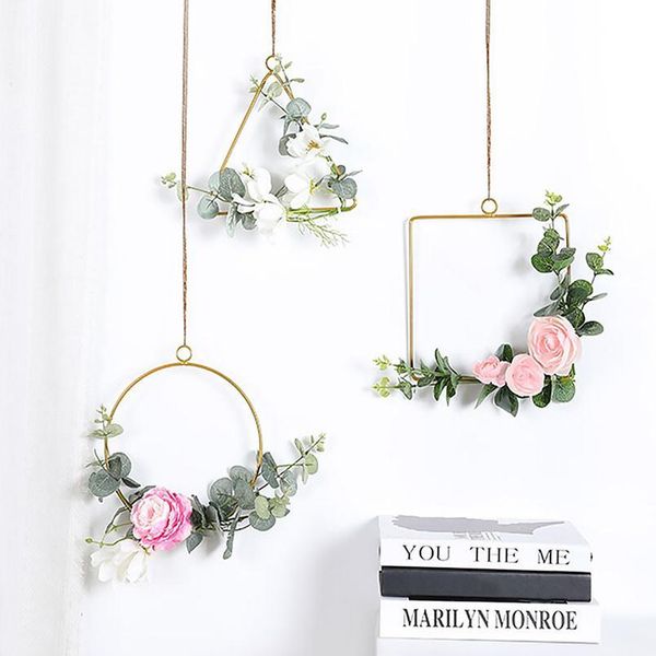 flower wreath metal ring triangle square party diy decor hoop hanging ornament decoration flowe qylfun
flower wreath metal ring triangle square party diy decor hoop hanging ornament decoration flowe qylfun