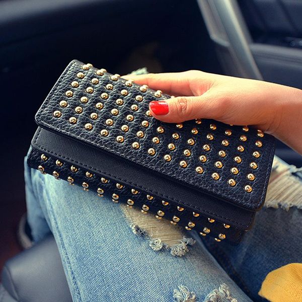 wallets spring 2021 online celebrity rivet double cover clutch bag long 30% off wallet women's card, Red;black
wallets spring 2021 online celebrity rivet double cover clutch bag long 30% off wallet women's card, Red;black