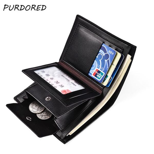 wallets purdored 1 pc vintage men bifold wallet thin business card holder slim male money purse with coin portomonee carteria, Red;black
wallets purdored 1 pc vintage men bifold wallet thin business card holder slim male money purse with coin portomonee carteria, Red;black