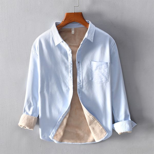 2021 new nova chegada outono e inverno oxford alm veludo camisa masculina marca de algodo azul camisas para homem manga comprida espessura z, White
2021 new nova chegada outono e inverno oxford alm veludo camisa masculina marca de algodo azul camisas para homem manga comprida espessura z, White