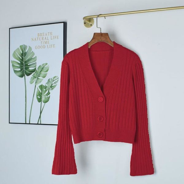 2021 new elegant cardigan women autumn v neck long flare sleeve short sweater korean harajuku ribbed knitted cotton outwear 1srq, White;black
2021 new elegant cardigan women autumn v neck long flare sleeve short sweater korean harajuku ribbed knitted cotton outwear 1srq, White;black