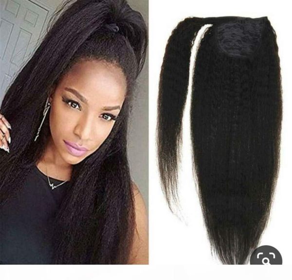 african american coarse yaki kinky straight brazilian virgin clip wrap around draw string ponytail human hair extension 18" 120g, Black
african american coarse yaki kinky straight brazilian virgin clip wrap around draw string ponytail human hair extension 18" 120g, Black