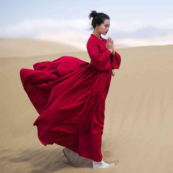 casual dresses original design spring autumn women vintage chinese style hanfu long sleeve big swing cotton linen red u4cg, Black;gray
casual dresses original design spring autumn women vintage chinese style hanfu long sleeve big swing cotton linen red u4cg, Black;gray
