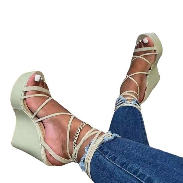 sandals summer women wedges bandage ladies casual lace up fashion footwear platform female plus size comfortable 2021, Black
sandals summer women wedges bandage ladies casual lace up fashion footwear platform female plus size comfortable 2021, Black