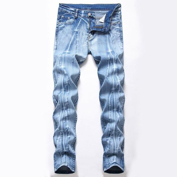 men's jeans european style brand men stretch elastic slim denim mens casual washed pockets fashion for man, Blue
men's jeans european style brand men stretch elastic slim denim mens casual washed pockets fashion for man, Blue