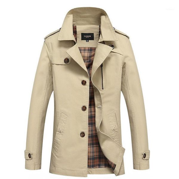 men's jackets long spring and jacket autumn pure cotton medium youth thin clothes, Black;brown
men's jackets long spring and jacket autumn pure cotton medium youth thin clothes, Black;brown
