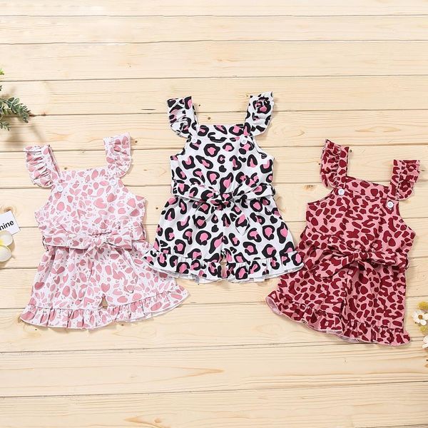 girl's dresses born baby girls sleeveless jumpsuit with leopard pattern toddler infant ruffle rompers bow belt children summer outwear, Red;yellow
girl's dresses born baby girls sleeveless jumpsuit with leopard pattern toddler infant ruffle rompers bow belt children summer outwear, Red;yellow