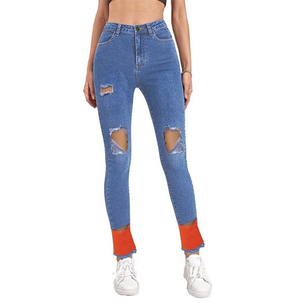 women's jeans women fashion high waist ripped stitching lady vintage casual trousers skinny narrow leg slim pants 2021, Blue
women's jeans women fashion high waist ripped stitching lady vintage casual trousers skinny narrow leg slim pants 2021, Blue