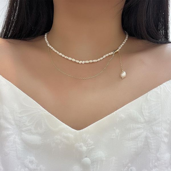 chains women necklace pretty design vintage temperament natural freshwater pearl jewelry gifts, Silver
chains women necklace pretty design vintage temperament natural freshwater pearl jewelry gifts, Silver