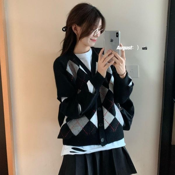 women's jackets cmaz 2021 autumn winter thick coats for women real s cost-effective vintage knitted cardigan coat, Black;brown
women's jackets cmaz 2021 autumn winter thick coats for women real s cost-effective vintage knitted cardigan coat, Black;brown